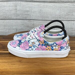 Vans Era Retro Floral Purple Pink Lace Up Sneakers Women’s Shoe Size 7.5